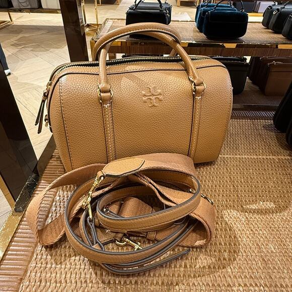 New Tory Burch Thea Satchel 163516 IN TIRAMISU